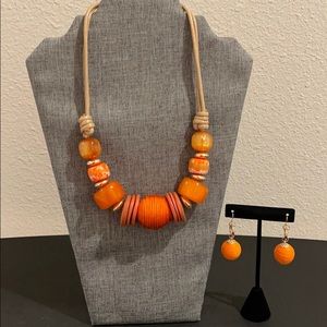 Necklace and earrings